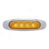 4 LED Reflector Light (Clearance/Marker) - Amber LED/Amber Lens (Bulk)