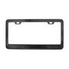 Carbon Fiber Style Wide Bottom License Plate Frame