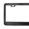 Carbon Fiber Style Wide Bottom License Plate Frame