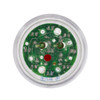 9 LED 2" Round Light (Clearance/Marker) - Red LED/Clear Lens (Bulk)