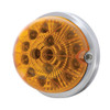 17 LED Dual Function Watermelon Clear Reflector Flush Mount Kit With Low Profile Bezel -Amber LED & Lens