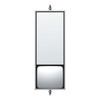 6" X 16" 430 Stainless Steel West Coast Mirror With Convex Lower Mirror - Non Heated