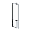 6" X 16" 430 Stainless Steel West Coast Mirror With Convex Lower Mirror - Non Heated