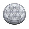 7 LED 4" Round Reflector Light (Stop, Turn & Tail) - Red LED/Clear Lens (Bulk)