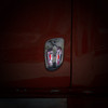 6 Red LED Chrome Door Handle Cover for Freightliner - Driver