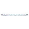 14 LED 12" Auxiliary strip Light With Bezel - White LED/Clear Lens