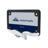 Eagle Motorcycle License Plate Frame - Chrome Eagle/Black Frame