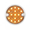 30 LED 3" Dual Function Reflector Double Face Light Kit - Amber & Red LED/Clear Lens