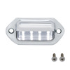 4 White LED Chrome License Plate Light/Utility Light (Bulk)