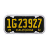 Chrome 1940-55 California License Plate Frame