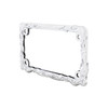 Motorcycle License Plate Frame - Chrome Flame & Frame
