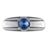 Trailer Brake Cover W/Crystal For Freightliner Century 1996-2011, Columbia 2001-2017- Blue Crystal