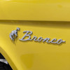 Plastic Bucking Horse Emblem - Chrome