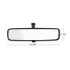 10" Black Day/Night Interior Rearview Mirror Assembly - Glue-On Mount
