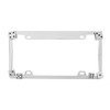 Dice License Plate Frame - Chrome
