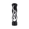 1/2"-13 Thread On Flame Gearshift Knob - Black With Chrome Flame