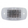 14 LED Rectangular Light (Clearance/Marker) - Amber LED/Clear Lens (Bulk)