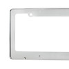 Diamond Plate License Plate Frame - Chrome