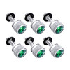 23850-UP DASH SCREW WITH GREEN CRYSTAL FOR PETERBILT (2001-2005)(6-PACK)