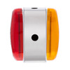 26 LED Dual Function Reflector Double Face Oval Light With SS Bracket - Amber & Red LED/Amber & Red Lens