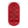 26 LED Dual Function Reflector Double Face Oval Light With SS Bracket - Amber & Red LED/Amber & Red Lens