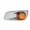 Fog Light Cover With 19 LED Watermelon Light For 2007-17 KW T660 (Driver) - Amber LED/ Amber Lens