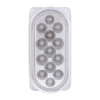 26 LED Dual Function Reflector Double Face Oval Light With SS Bracket - Amber & Red LED/Clear Lens