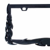 Flame License Plate Frame - Black