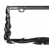 Flame License Plate Frame - Black