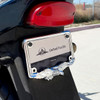 Eagle Motorcycle License Plate Frame - Chrome