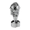 Thread-On Skull Gearshift Knob With 9/10 Speed Adapter - Chrome