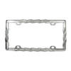 Chrome Twist License Plate Frame