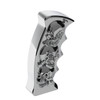 Thread-On Skulls Pistol Grip Gearshift Knob - Chrome