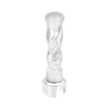Thread-On Flame Gearshift Knob With Adapter For Eaton Fuller 13/15/18 Speed - Chrome