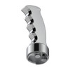 Thread-On Pistol Grip Gearshift Knob With Chrome 9/10 Speed Adapter - Chrome