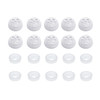 Chrome Plastic Skull Snap-On Cap For 1/4" Screws (10-Pack)