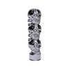 1/2"-13 Thread-On 3 Skull Candy Color Shift Knob-Liquid Silver