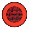 3-3/4" Bolt Pattern CR Spring Loaded Rear Bar W/6X 21 Red LED 4" GloLight & Visors - Red Lens (Pair)