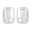 40962-UP CHROME DOOR HANDLE TRIM COVER SET FOR PETERBILT & KENWORTH (2005+)- PAIR (DRIVER & PASSENGER)