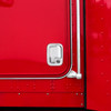 40962-UP CHROME DOOR HANDLE TRIM COVER SET FOR PETERBILT & KENWORTH (2005+)- PAIR (DRIVER & PASSENGER)