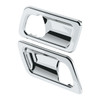 41182-UP CHROME INTERIOR DOOR HANDLE TRIM FOR PETERBILT 389 (2008-2023), 386 (2006-2016), AND 387 (2006-2011) (PAIR)
