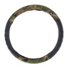 18" Cloth & Suede Camouflage Steering Wheel Cover - Digital Woodland Style