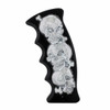 Skulls Pistol Grip Gearshift Knob - Black/Chrome
