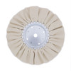 10" White Treated Airway Buff - 5/8" & 1/2" Arbor