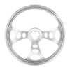 18" Chrome Aluminum "Chopper" Style Steering Wheel