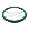 18" Candy Color 4 Spoke Steering Wheel - Emerald Green