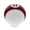 Number 11 Pool Ball Gearshift Knob - Gloss Red Striped