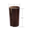 Plastic Lower Gearshift Knob Cover - Wooden Pattern
