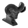 Die-Cast Bighorn Hood Ornament - Matte Black