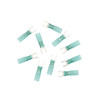 16-14 AWG #10 Stud CS Heat Shrink Spade Terminal - Blue (10-Pack)
